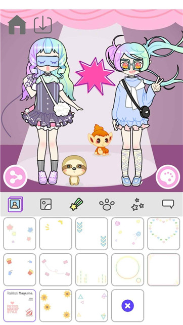 粉彩萌拼女孩游戏图2