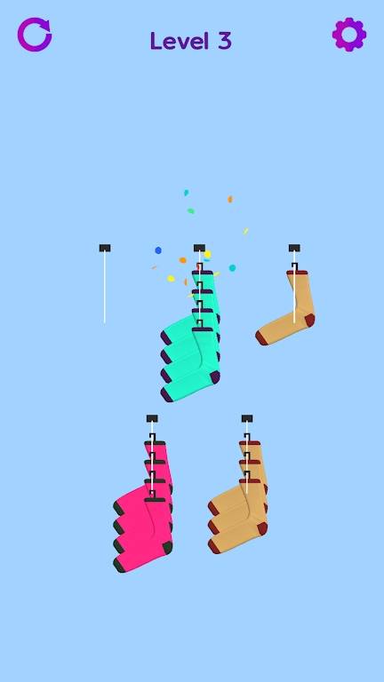 Socks Sort游戏图1
