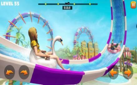游泳池水上公园比赛（water park race）游戏图3