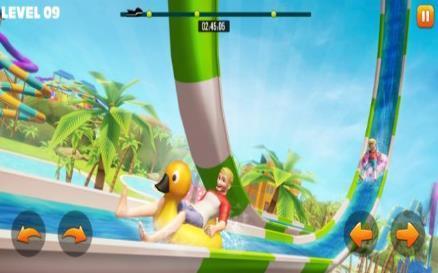 游泳池水上公园比赛（water park race）游戏图2