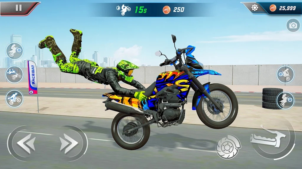 极限翘头：翻转狂飙（Extreme Flip: Wheelie Rider）游戏图2