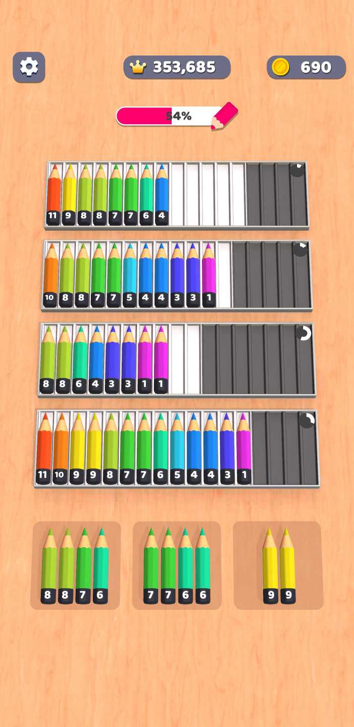 铅笔排序3D（Pencil Sort 3D）图2