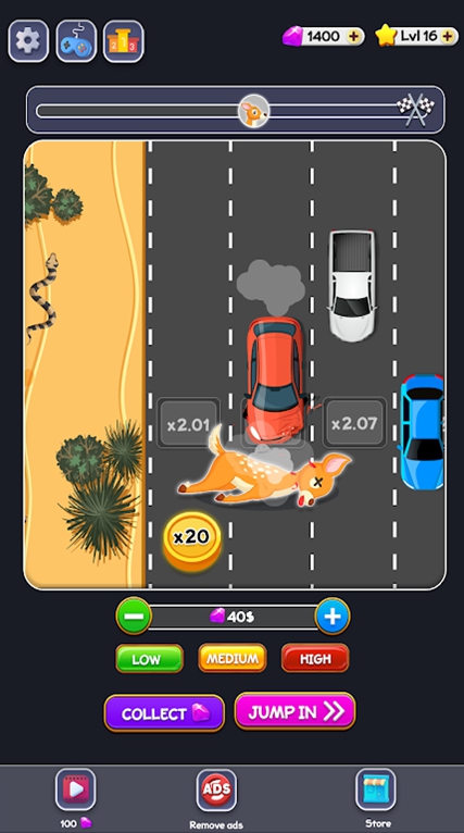 小鸡快跑公路游戏2025(Chicken Run Road Game 2025)
