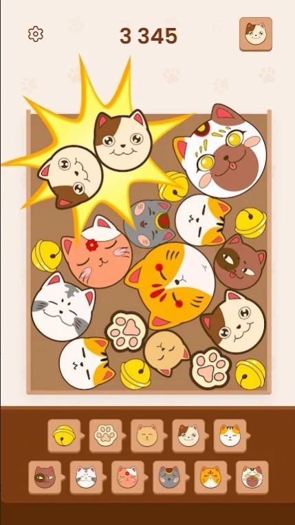 可爱的猫咪拼图游戏图2