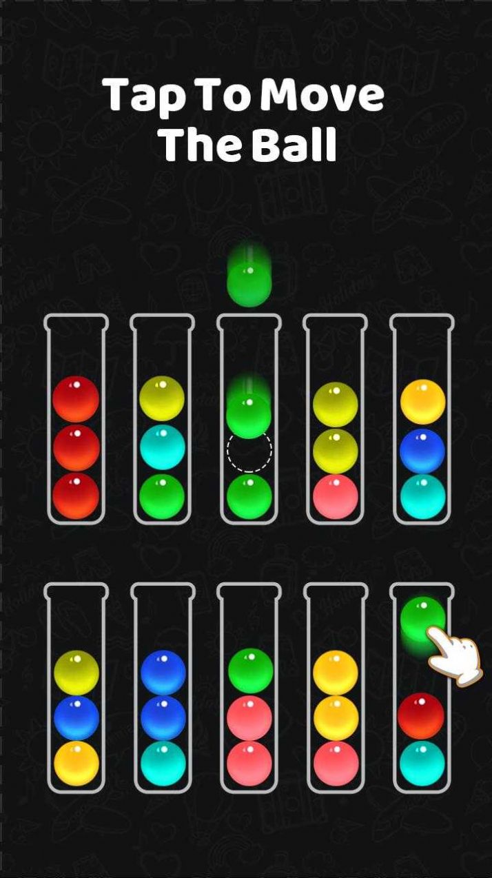 经典球排序（Ball Sort）游戏图1