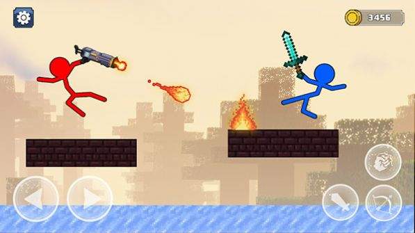 火柴人工艺格斗（Stickman Craft Fighting Game）图2