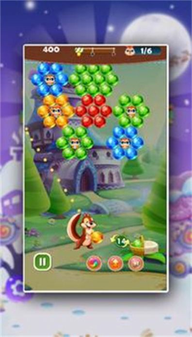 Squirrel Bubble Shooter游戏图2
