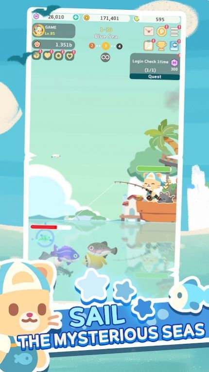 的钓鱼王:全藍海游戏图2