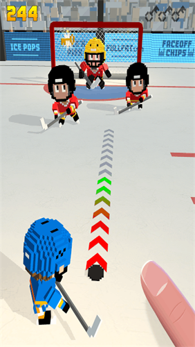 方块冰球冰上跑酷(Blocky Hockey)图1