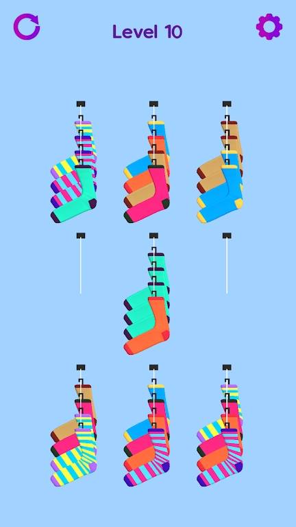 Socks Sort游戏图2