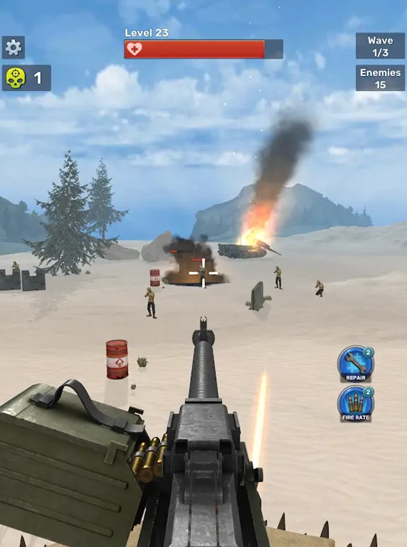 弹雨：海滩防御（Bullet Storm: Beach Defense）游戏图3