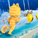 猫咪冰雪跑酷游戏图标
