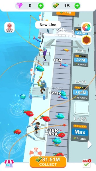 Idle Sea Fishing手游图1