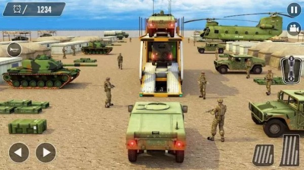 US Army Transport Truck: Multi Level Parking Games游戏