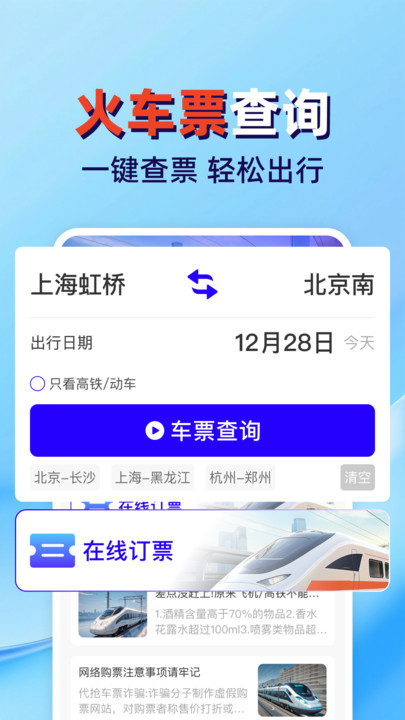 火车高铁票查管家安卓版图4