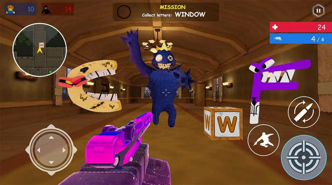 字母英雄生存射击（Alphabet Shooter: Survival FPS）图2
