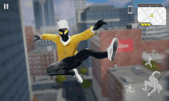 蜘蛛火柴人城市战斗游戏(Spider Stickman city battle)图2