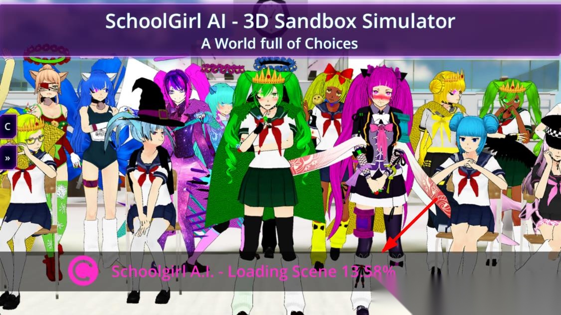 SchoolGirl AI - 3D Multiplayer Sandbox Simulator游戏