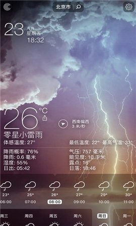 朗月天气app图1