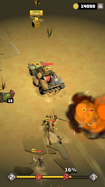 Wasteland Battle Chase游戏图2