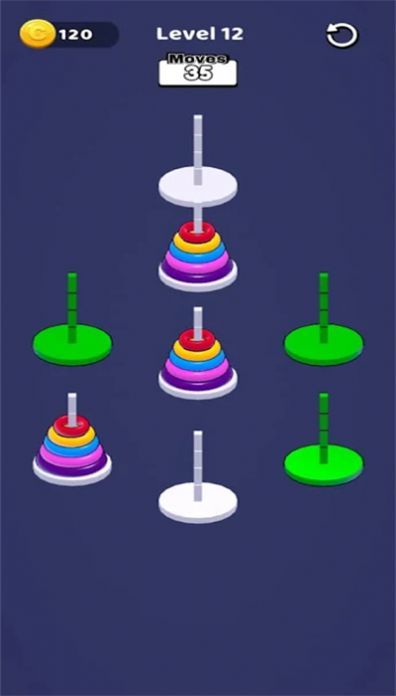Ring Stack: Size Sorting游戏