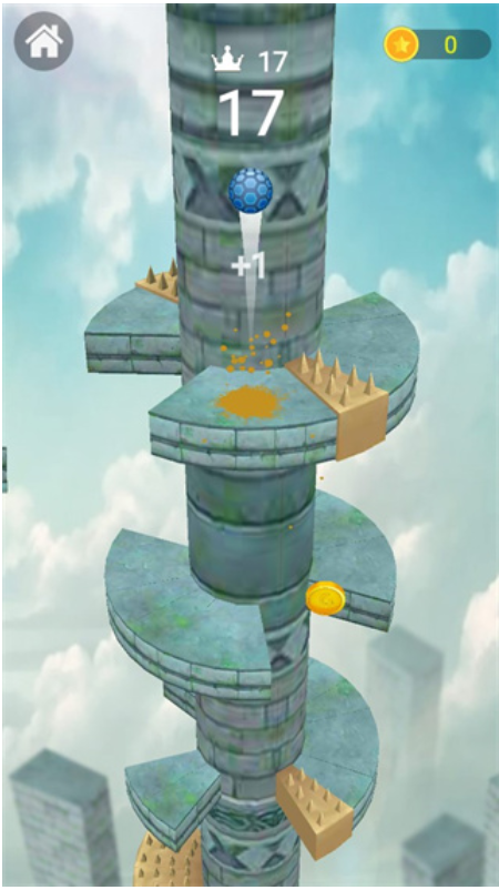 球球跳到底游戏