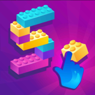 积木制作3D游戏图标