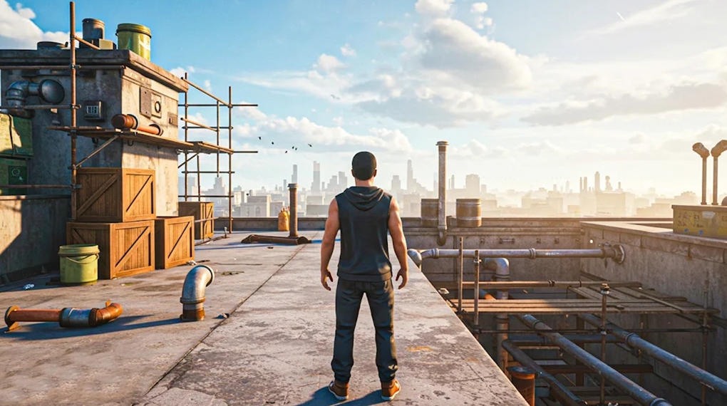 极限屋顶跑酷（Going Up Parkour Rooftop Games）游戏图3