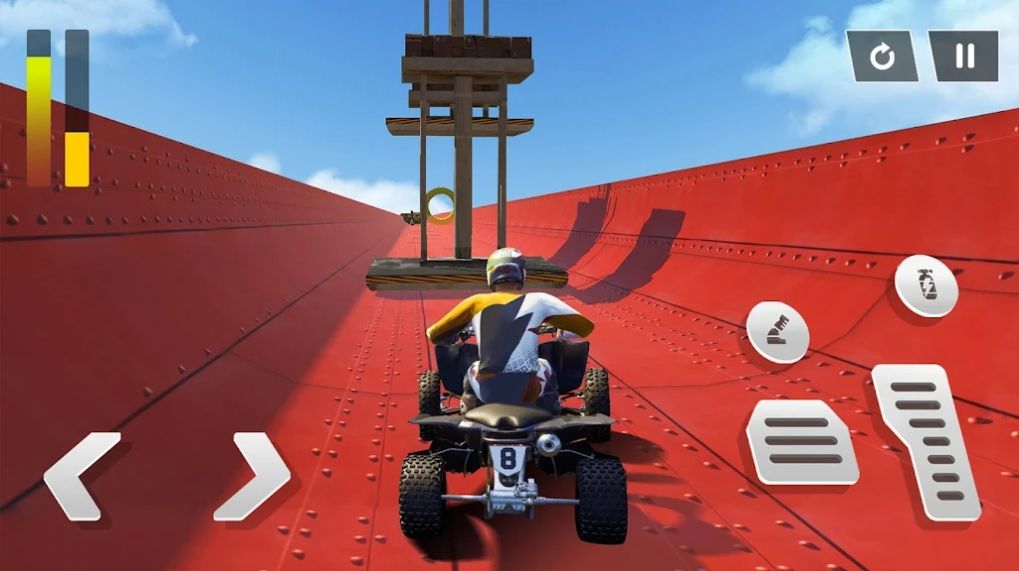 Flying ATV Crash: Quad Stunts