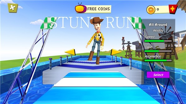 Stuntman Water Toys Run游戏