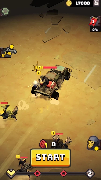 Wasteland Battle Chase游戏图1