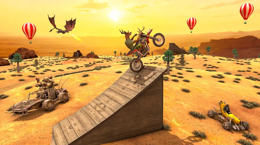 怪物摩托车特技追逐3D（Monster Wheelie Moto Chase 3D）游戏