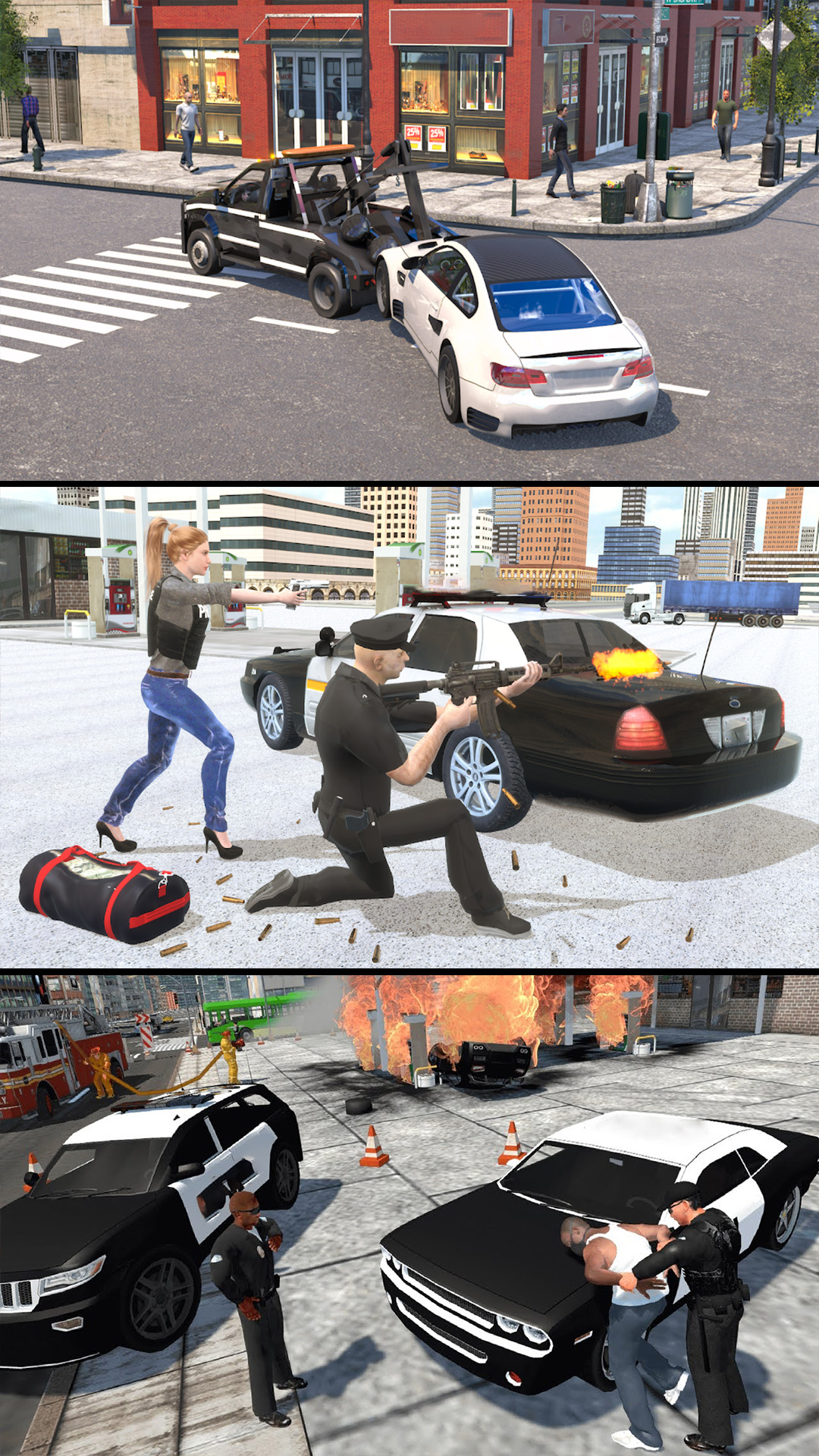 警车高速追铺3D手机版图1