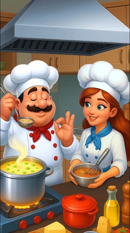 疯狂料理：三消大厨（Cooking Mania : Match3 Games）游戏图2