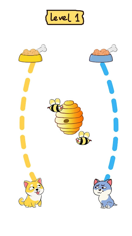 狗狗冲刺画线救援（Dog rush: Draw to save）图1
