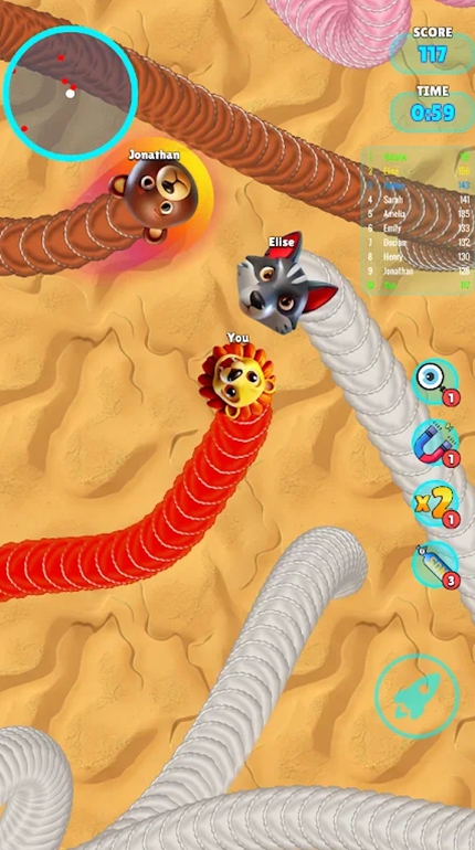 贪吃蛇传说（Snake Slurb Legends）游戏图1