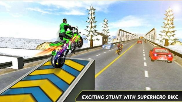 超级3D公路自行车特技(Bike Stunt Tricks Master)图3