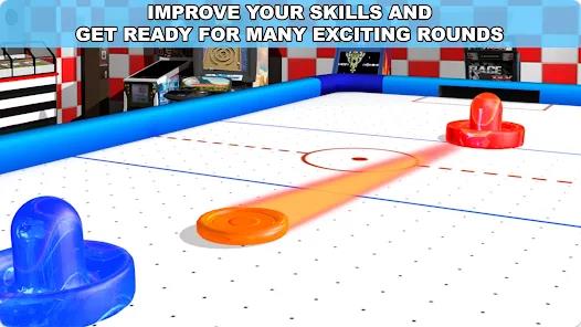 Air Hockey Ice Glow