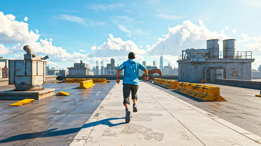 极限屋顶跑酷（Going Up Parkour Rooftop Games）游戏图2