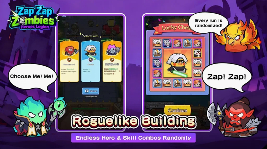 电击僵尸：英雄军团（Zap Zap Zombies: Heroes Legion）游戏图3