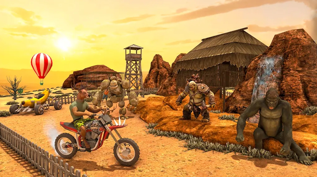 怪物摩托车特技追逐3D（Monster Wheelie Moto Chase 3D）游戏图3