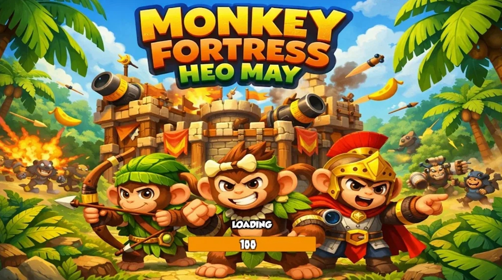 猴子要塞（Monkey Fortress Heo May）游戏图2