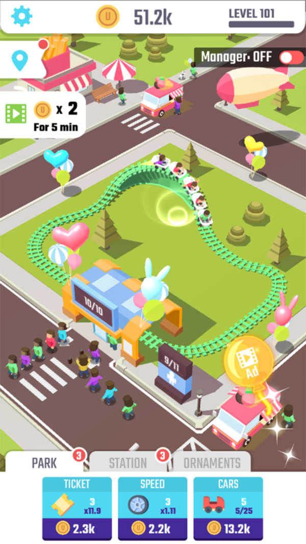 有趣的过山车游戏图2