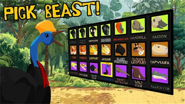 Gorilla Fights Jungle Animals游戏图2