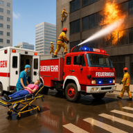 消防大队消防车（Fire Brigade Firefighter Truck）游戏图标