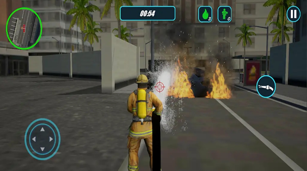 消防大队消防车（Fire Brigade Firefighter Truck）游戏图2