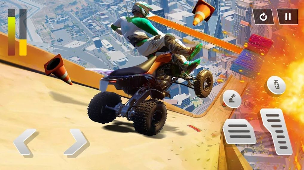 Flying ATV Crash: Quad Stunts图3