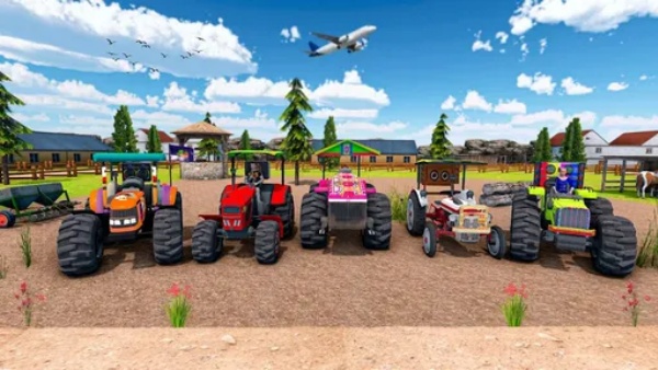 Offroad Tractor Trolley Game最新版图3
