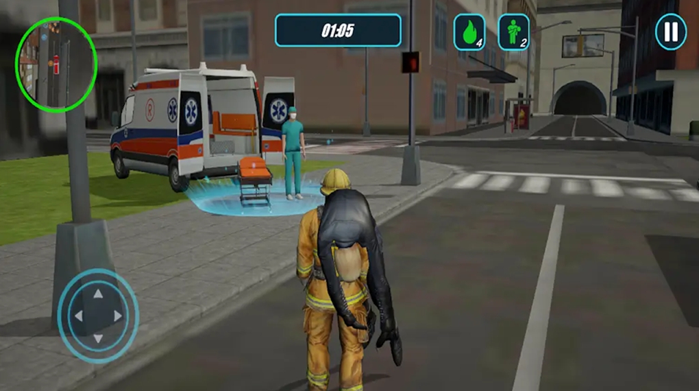 消防大队消防车（Fire Brigade Firefighter Truck）游戏图3