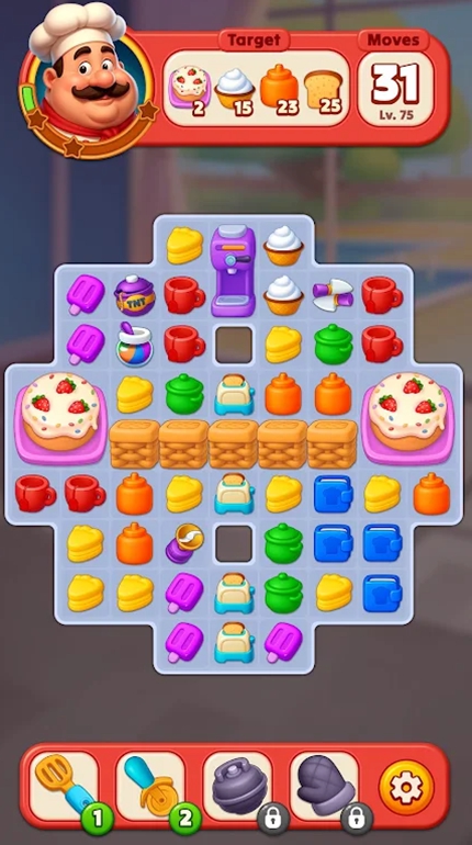 疯狂料理：三消大厨（Cooking Mania : Match3 Games）游戏